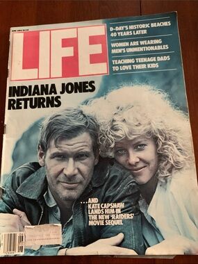 Vintage Collectible LIFE Magazine "Indiana Jones Returns" Cover June 1984